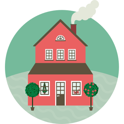 Ett hus som väntar på att läggas ut på Hemnet. Illustration.