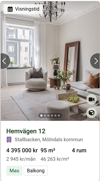 Exempelbild på en Max annons